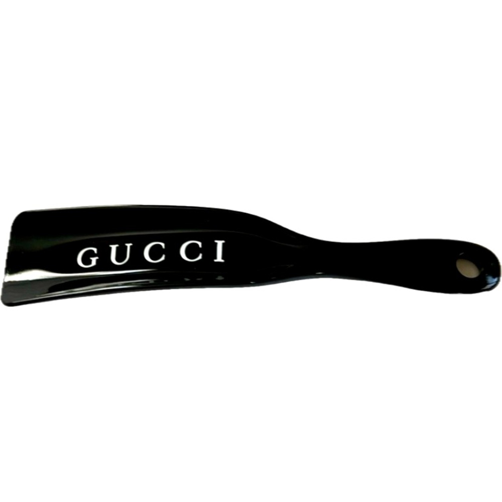 Gucci Black Shoe Horn with White Logo